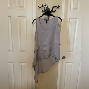 BCBGMaxAzria Asymmetrical Layered sleeveless blouse